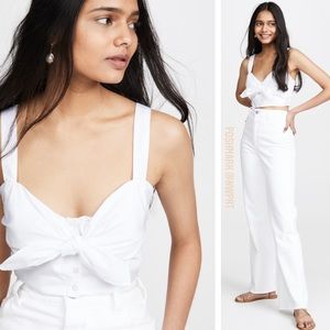 ✨ A.L.C. Griffin Crop Top Bow Tank White XS 0